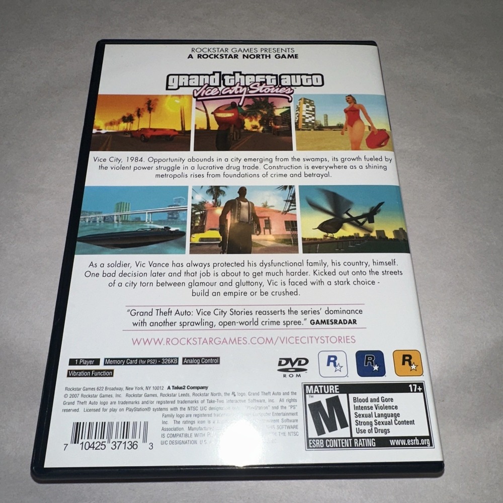 Grand Theft Auto: Vice City Stories (PlayStation 2, 2007) Complete Manual + Map - Picture 2 of 6